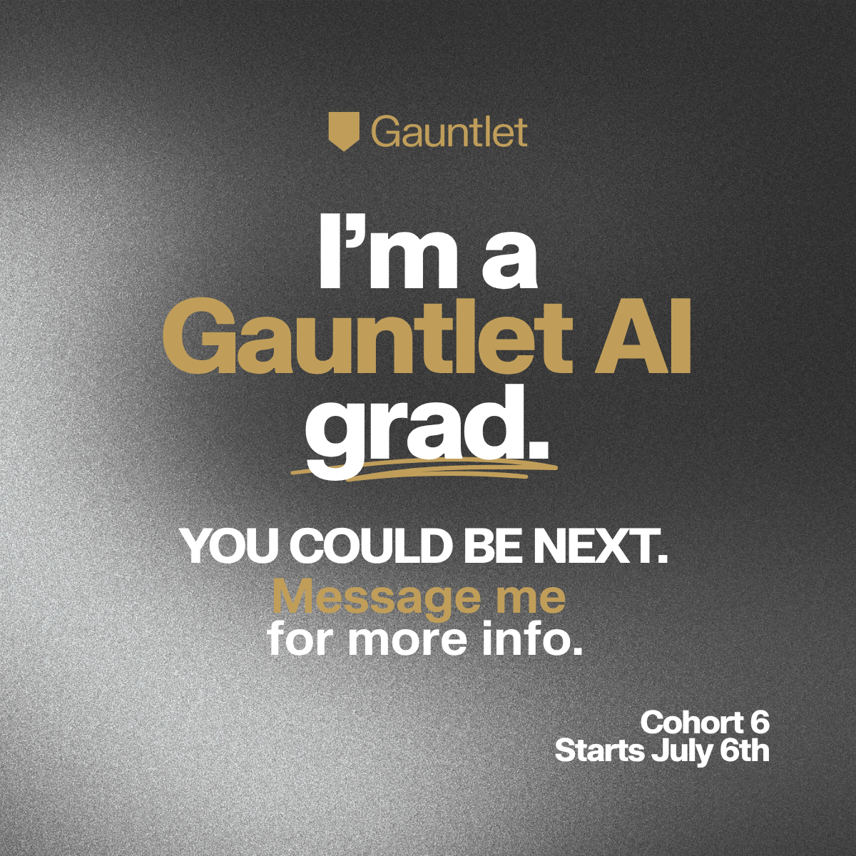 I'm a Gauntlet AI grad. You could be next.